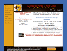 Tablet Screenshot of abqtrapclub.com